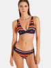 Livia Monte-Carlo Bikini-Hose "Afreeka" in Dunkelblau/ Rot