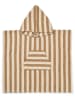 Wheat Poncho "Swim stripe" in Creme/ Beige