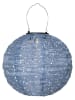 STAR Trading Solarny lampion LED "Festa" w kolorze niebieskim