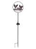 STAR Trading Ledsolardecoratie "Welcome" zwart - (B)20 x (H)75 cm
