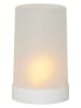 STAR Trading Świeca LED "Flame Candle" w kolorze białym