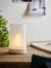 STAR Trading Kunststof ledkaars "Flame Candle" wit