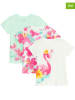 COOL CLUB 3er-Set: Shirts in Pink/ Türkis/ Weiß