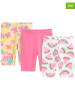 COOL CLUB 3-delige set: leggings wit/lichtroze/geel