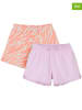COOL CLUB 2er-Set: Shorts in Orange/ Lila/ Weiß