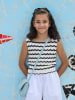 COOL CLUB Stricktop in Creme/ Dunkelblau