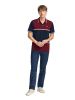 Polo Club Poloshirt in Bordeaux/ Dunkelblau