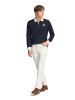 Polo Club Poloshirt in Dunkelblau/ Creme