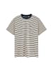 Polo Club Shirt in Creme/ Dunkelblau