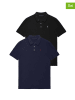 Polo Club 2-delige set: poloshirts donkerblauw/zwart