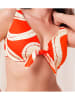 Triumph Bikini-Oberteil in Orange/ Weiß