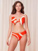 Triumph Bikini-Oberteil in Orange/ Weiß