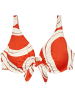 Triumph Bikini-Oberteil in Orange/ Weiß