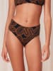 Triumph Bikini-Hose in Schwarz/ Camel