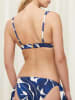 Triumph Bikini-Oberteil in Blau/ Weiß