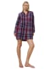 Triumph Nachthemd in Aubergine/ Blau