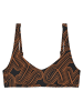 Triumph Bikini-Oberteil in Schwarz/ Camel