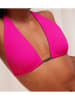 Triumph Dwustronny biustonosz bikini w kolorze zielono-różowym
