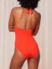 Triumph Omkeerbaar badpak oranje/bruin