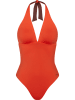 Triumph Wende-Badeanzug in Orange/ Braun