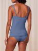 Triumph Koszulka tankini w kolorze niebiesko-białym