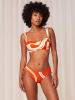 Triumph Bikini-Hose in Orange/ Weiß