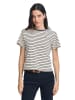 Polo Club Shirt in Creme/ Schwarz