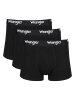 Wrangler 3er-Set: Boxershorts "Masson" in Schwarz