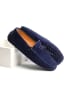 CHARLES & SMITH Leren mocassins "Johnny" donkerblauw