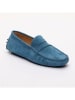 CHARLES & SMITH Leder-Mokassins "Cole" in Blau