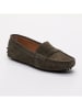 CHARLES & SMITH Leder-Mokassins "Thandie"  in Khaki