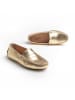 CHARLES & SMITH Leder-Mokassins "Thandie" in Gold