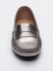 CHARLES & SMITH Leder-Mokassins "Thandie" in Silber