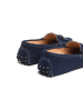 CHARLES & SMITH Leren mocassins "January" donkerblauw