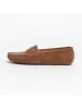 CHARLES & SMITH Leren mocassins "Thandie" lichtbruin/goudkleurig