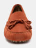 CHARLES & SMITH Leren mocassins "January" oranje