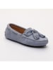 CHARLES & SMITH Leren mocassins "January" lichtblauw