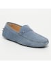 CHARLES & SMITH Leren mocassins "Alan" lichtblauw