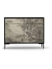 Madre Selva Sideboard "Woman" crème/grijs - (B)90 x (H)84 x (D)45 cm