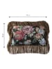 Really Nice Things Kissen "Isabella" in Schwarz/ Lila - (L)50 x (B)35 cm