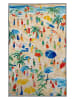 Madre Selva Ręcznik plażowy "The Beach" w kolorze kremowo-błękitnym - 140 x 75 cm