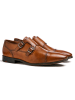 LLOYD Leder-Monkstraps "Mailand" in Hellbraun
