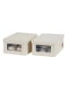 STORE IT 2er-Set: Ordnungsboxen ''Premium'' in Creme - (B)34 x (H)15 x (T)23 cm