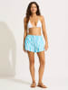 Seafolly Blouse wit/turquoise