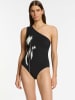 Jets Badeanzug in Schwarz/ Creme