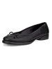 Ecco Leder-Ballerinas in Schwarz