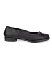 Ecco Leder-Ballerinas in Schwarz