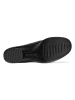 Ecco Leder-Ballerinas in Schwarz