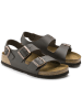 Birkenstock Skórzane sandały "Milano" w kolorze brązowym