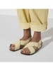 Birkenstock Skórzane sandały "Tulum" w kolorze kremowym